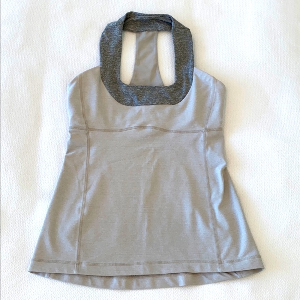 Lululemon Scoop Neck Tank Top Grey Size 6